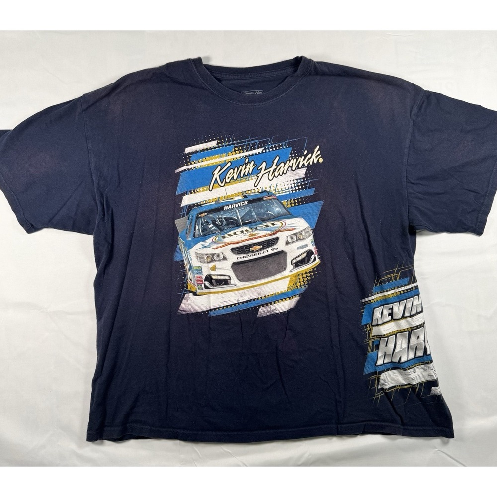 Kevin Harvick #4 Busch NASCAR T-Shirt Mens 2XL Navy Stewart-Haas Racing Tee